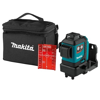 Makita SK700D 12V max CXT® Lithium-Ion Cordless Self-Leveling 360° 3-Plane Red Laser, Class II, 635 nm, 2 mW, Tool Only