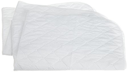 Carters Keep Me Dry Quilted Crib Pad, White, 2 Pack (Discontinued by Manufacturer)