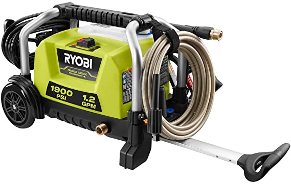 RYOBI RY1419MTVNM 1900 PSI 1.2 GPM Cold Water Wheeled Electric Pressure Washer