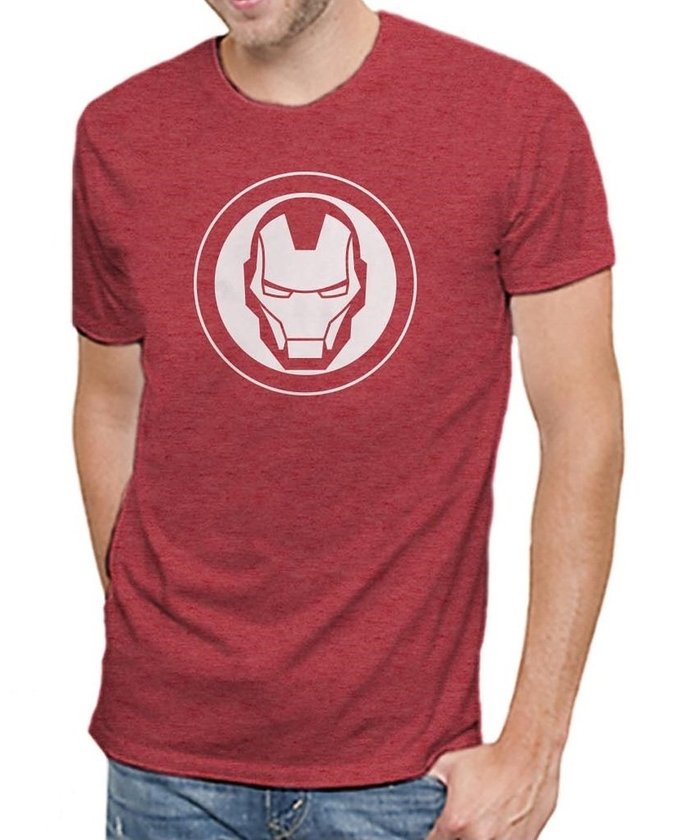 Marvel Comics Iron Man Logo Men's Red T-shirt XXL
