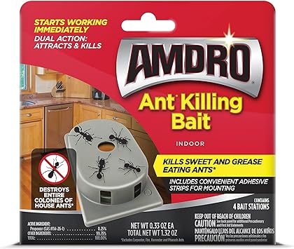 Amdro Ant Killing Bait Indoor Stations, No Size, None