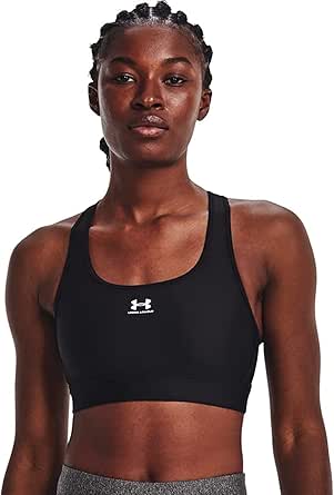 Under Armour Damen Hg Armour Mid Padless Sport BH mit mittlerer Unterstützung, schweißableitender BH ohne Polster