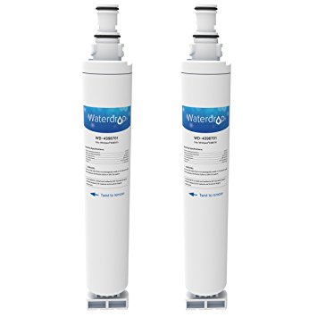 Waterdrop Refrigerator Water Filter Replacement for Whirlpool 4396701, 4396702(Doesn't Fit Kenmore ), 2 Pack