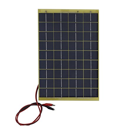 ECO-WORTHY 10 Watts 12 Volts Epoxy Solar Panel Module 12V Battery Charger Camping