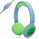 iKross Kids 35mm Volume Limit headphone headset with 3 Feet Long cable - Blue  Green