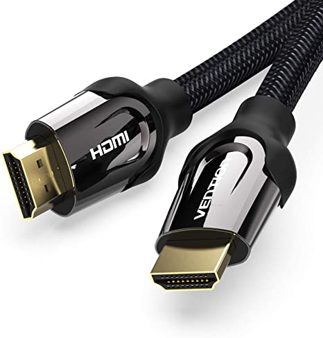 4K HDMI Cable 1M HDMI 2.0 Cable VENTION, High Speed Male to Male 18Gbps 4K@60Hz 3D, Audio return UHD 3860p, HD 1080p, Ethernet Compatible for Apple TV,arc Xbox PlayStation/PS5/PS4/PS3