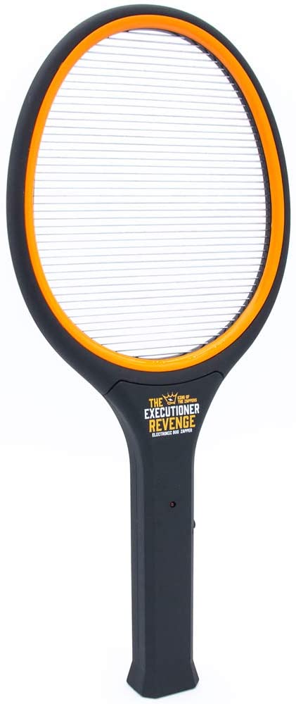 Sourcing4U Limited The Executioner Revenge Fly Killer Mosquito Swatter Racket Wasp Bug Zapper Indoor Outdoor Soft Touch Handle