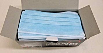 USA Sunrise Medical Procedure Surgical earloop Face Mask, box of 50 ASTM 99.3%