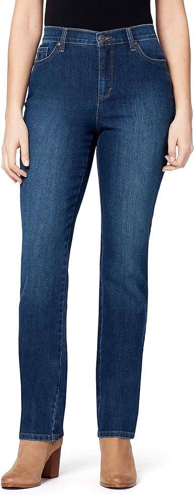 Gloria Vanderbilt Women's Petite Amanda-Classic Straight Leg Jean, Scottsdale Wash, 4P