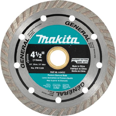 Makita A-94552 4-12-Inch Turbo Rim Diamond Masonry Blade