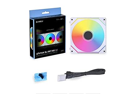 Lian Li UNI Fan SL-INF 140 RGB Infinity Mirror ARGB Fan 140mm White 1-Pack