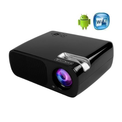 ICopter WIFI Android4.4 LED Projector 800x480 Home Theater 200'' Portable Multimedia Private Cinema support 1080P HDMI TV VGA AV USB YPBPR for Business Meeting Movie Video