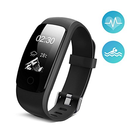 Ikeepi Fitness Tracker Heart Rate Monitor Sleep Monitor Calorie Counter Waterproof Multi Sports Mode Activity Tracker Smart Watch for iPhone & Android Phones