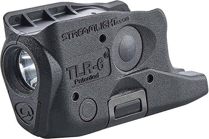 Streamlight 69282 TLR-6 Tactical Pistol Mount Flashlight 100 Lumen Without Laser Designed Exclusively and Solely for Glock 26/27/33, Black