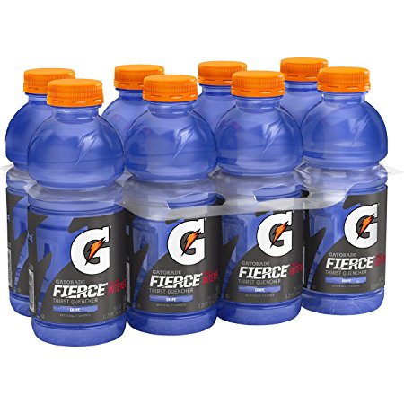 Gatorade Thirst Quencher, Fierce Grape, 20 Ounce (Pack of 8)