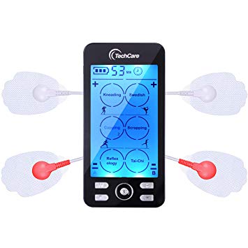 Tens Unit Plus 24 [Lifetime Warranty] Rechargeable Electronic Pulse Massager Machine Multi Mode Device with All Accessories [New Model]