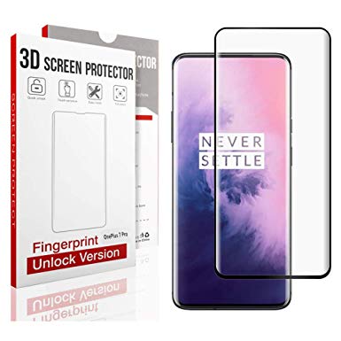 QITAYO Oneplus 7 Pro Screen Protector, Tempered Glass Screen Protector [0.3mm, 2.5D] [9H Hardness] [Crystal Clear] [Bubble Free] for Oneplus 7 Pro.