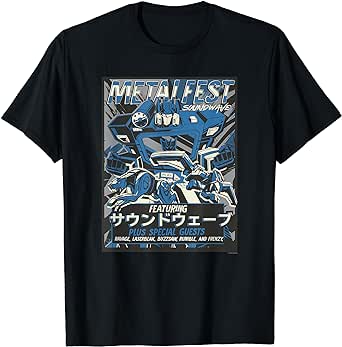 Transformers Metal Fest Soundwave Comic Style Poster T-Shirt