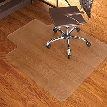 Office Chair Mat with Lip for Hardwood Floor by Somolux, Study Desk Chair Swivel Anti-Slip Thin Protective Mats Highly Transparent and Rolling Delivery, for Hard Floors 48 x 36 inches