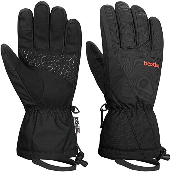 Anqier Winter Gloves Men Women Touchscreen Thermal 3M Thinsulate Windproof Cold Weather Gloves for Running Driving Skiing