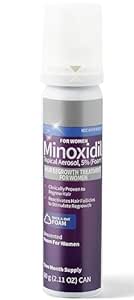 Minoxidil Foam For Women | Kirkland|Signature| Topical Aerosol,5% Minoxidil | Hair Regrowth Treatment For Women |Thicker Hair|Hair Growth| 2 Month Supply | 2.11 Ounce |Take Control of Your Hair Loss|