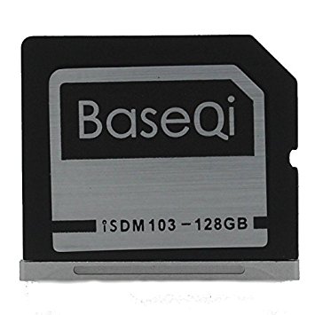 BASEQI Aluminum 128GB Storage Expansion Card for MacBook Air 13" and MacBook Pro 13"/15" (Non-Retina)