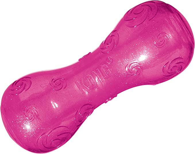 KONG Squeezz Crackle Dubbell, Medium