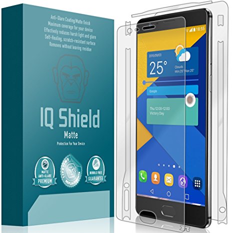 OnePlus 3 Screen Protector, IQ Shield Matte Full Coverage Anti-Glare Screen Protector   Full Body Skin for One Plus 3 Bubble-Free Film - with