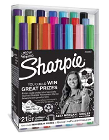 Sharpie Fine Point Ultra fine Permanent Markers Limited Edition 21 Count Pack