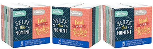 Kleenex Facial Tissues, On-The-Go Pack, 10 Tissues per Go Pack, 24 Pack