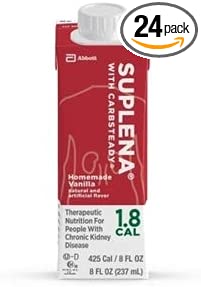 Suplena, Suplena Formula, Vanilla, 8 Ounce, with Carb Steady - Case of 24