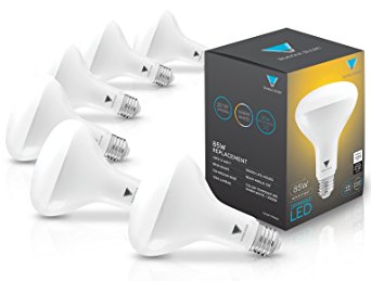 Triangle Bulbs 12-Watt (85-Watt Replacement) Soft White Floodlight BR30 LED Light Bulb, Dimmable, 1055 Lumens, 6-Pack