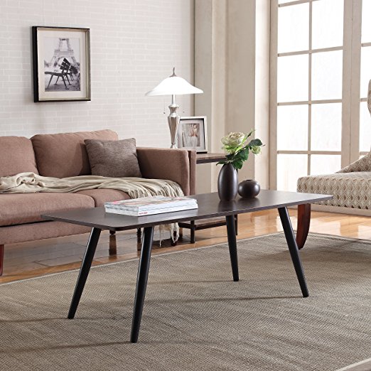 Modern and Simply Designed Coffee Table (Dark Brown)