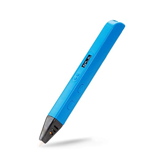 Soyan Professional 3D Printing Pen with Temperature & Speed Control, Large OLED Screen, Work with PLA and ABS (Blue)