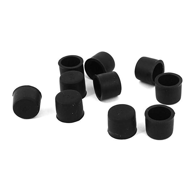 Sourcingmap Silicone RCA Female Connector Dust Proof Cap Protector Cover 10 Pcs Black