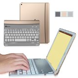 Fintie iPad mini 123 Keyboard Cover - Blade Z1 Ultra Slim Multi-Angle Wireless Bluetooth Keyboard with Auto Wake  Sleep for Apple iPad mini 1  iPad mini 2  iPad mini 3 Gold