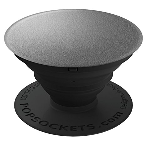 PopSockets Stand for Smartphones & Tablets - Aluminum Grey