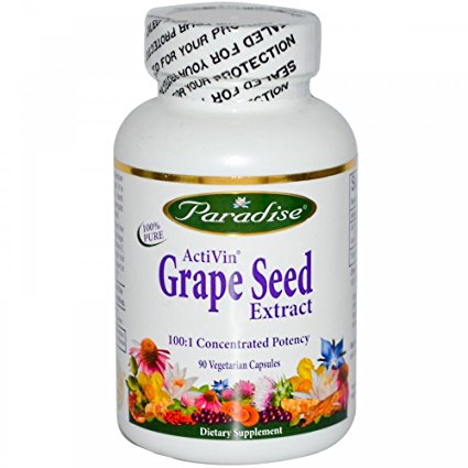 Activin Grape Seed Extract with Alma 125 mg Paradise Herbs 90 VCaps