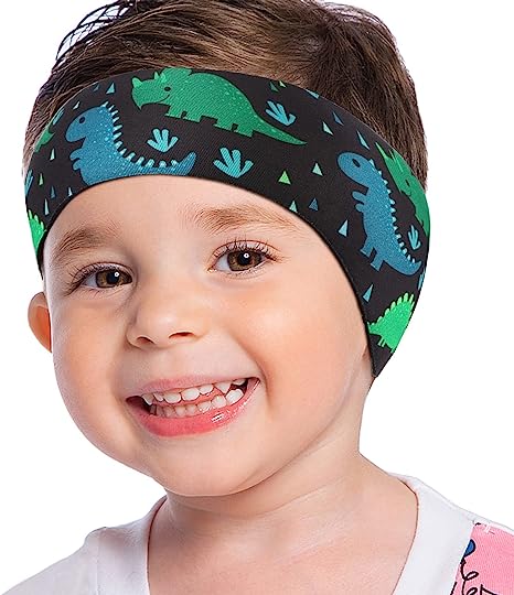 MoKo Swimming Headband for Kids & Adults, Cute Swimmers Headband Ear Band Waterproof Ear Protection Band (S Size for Kids Age 1-2, M Size for Kids Age 3-9, L Size for Kids Age 10  and Adults)