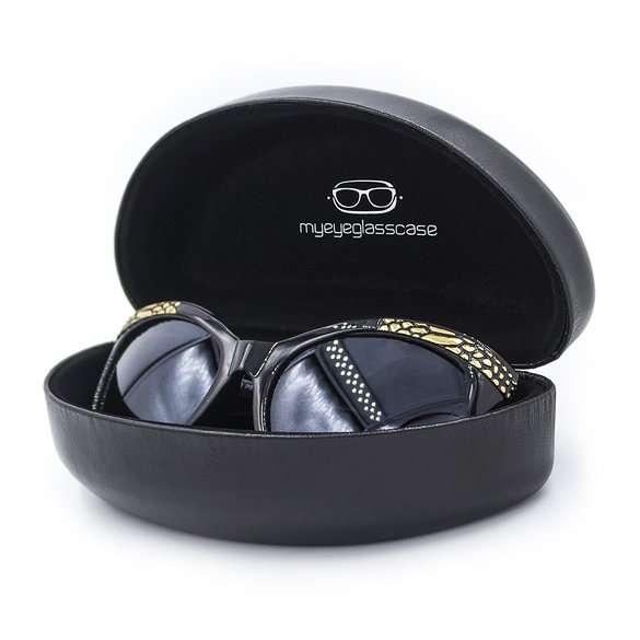 Best Value  Classic Sunglasses Case 100 Money Back Guarantee  Hard Metal  Large and Extra Large  for Men and Women  Clam-shell