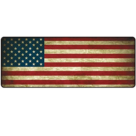 LIEBIRD Vintage Style USA / America Flag Mouse mats Extended Xxxl Gaming Mouse Pad (31.5Lx11.8Wx0.12H)