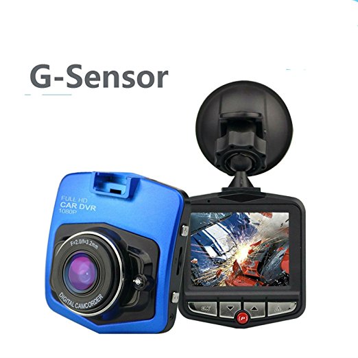 TKSTAR 8G SD Card Dashboard Camera Recorder Vedio,Dash Cam Mount 2.4'' 170 Degree with Motion Detection, Night Vision,G-Sensor, Loop Recording