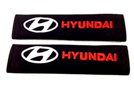 Hyundai Seat Belt Cover Shoulder Pad (Red Lettering)