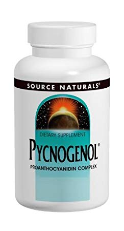 Source Naturals Pycnogenol 50mg Proanthocyanidin Complex Herbal Antioxidant French Maritime Pine Bark Extract - 30 Tablets