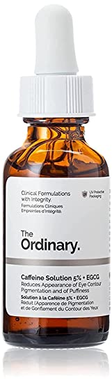 THE ORDINARY Caffeine Solution 5% with EGCG Oil Reduces Appearance of Eye Contour Pigmentation and Puffiness (30ml)