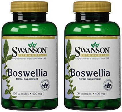 Swanson Premium Boswellia 400 mg - 2 Bottles each of 100 Capsules