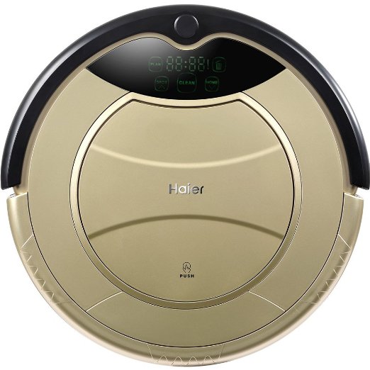 Haier SWR-T321 Pathfinder Vacuum Cleaner Robot Remote Control Self Charging Cleaning DevicesGolden US Plug