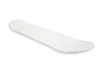 Blank 7.5" Skateboard Deck (WHITE) Plus griptape