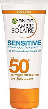 Ambre Solaire Sensitive Face and Neck Sun Cream SPF50  50ml