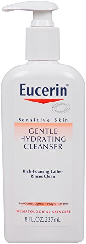 Eucerin Sensitive Skin Gentle Hydrating Cleanser, 8 Ounce (Pack of 4)